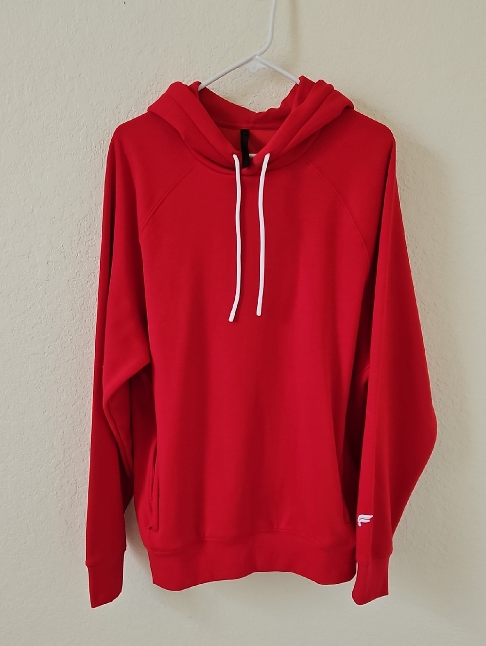Fablets The Go To Hoodie Men's Red Hooded Pullover Sweatshirt